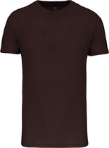 Chocolade T-shirt met ronde hals merk Kariban maat 3XL
