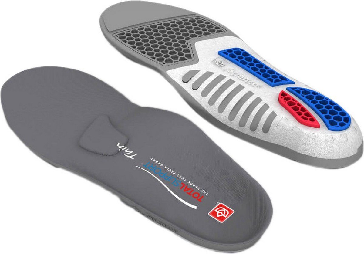 Spenco Total Support Thin Binnenzool Grijs EU 42-44