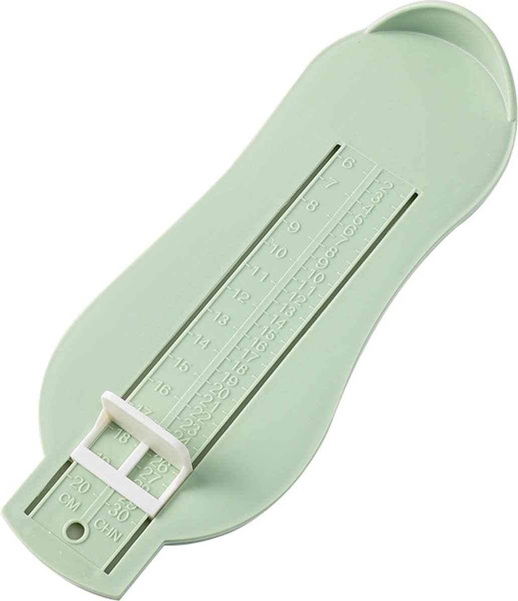 Voetmeter Kind I Schoenmaat Meter Kind I Voetmaat Meten I Schoenmeter Baby I Maatregel Baby I Groen