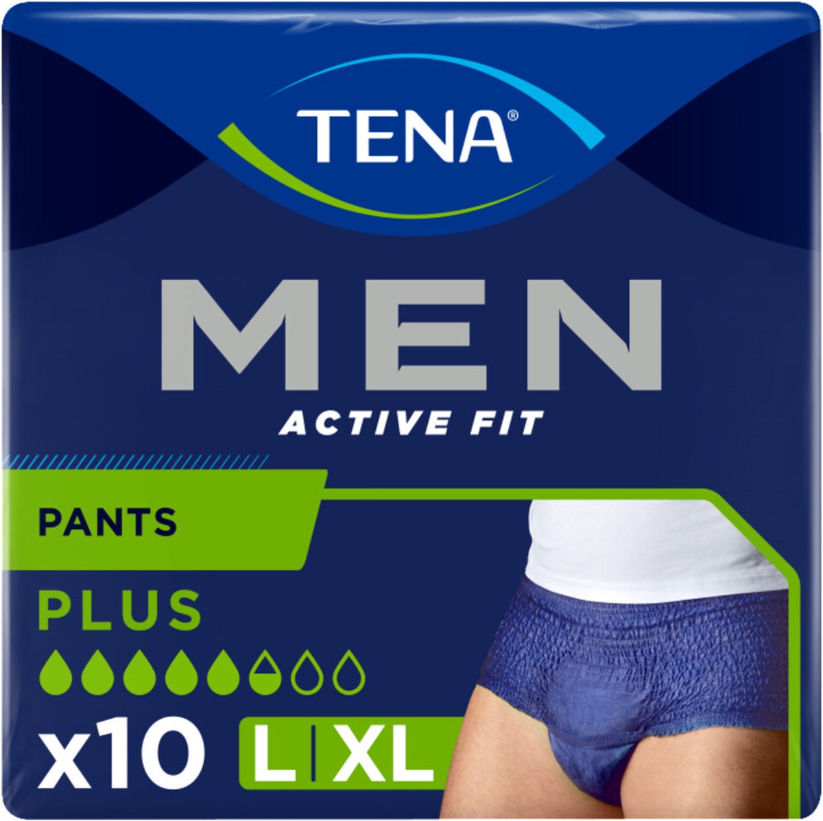Goedkoopste TENA Men Active Fit Plus Large / XL - 4 x 10 stuks