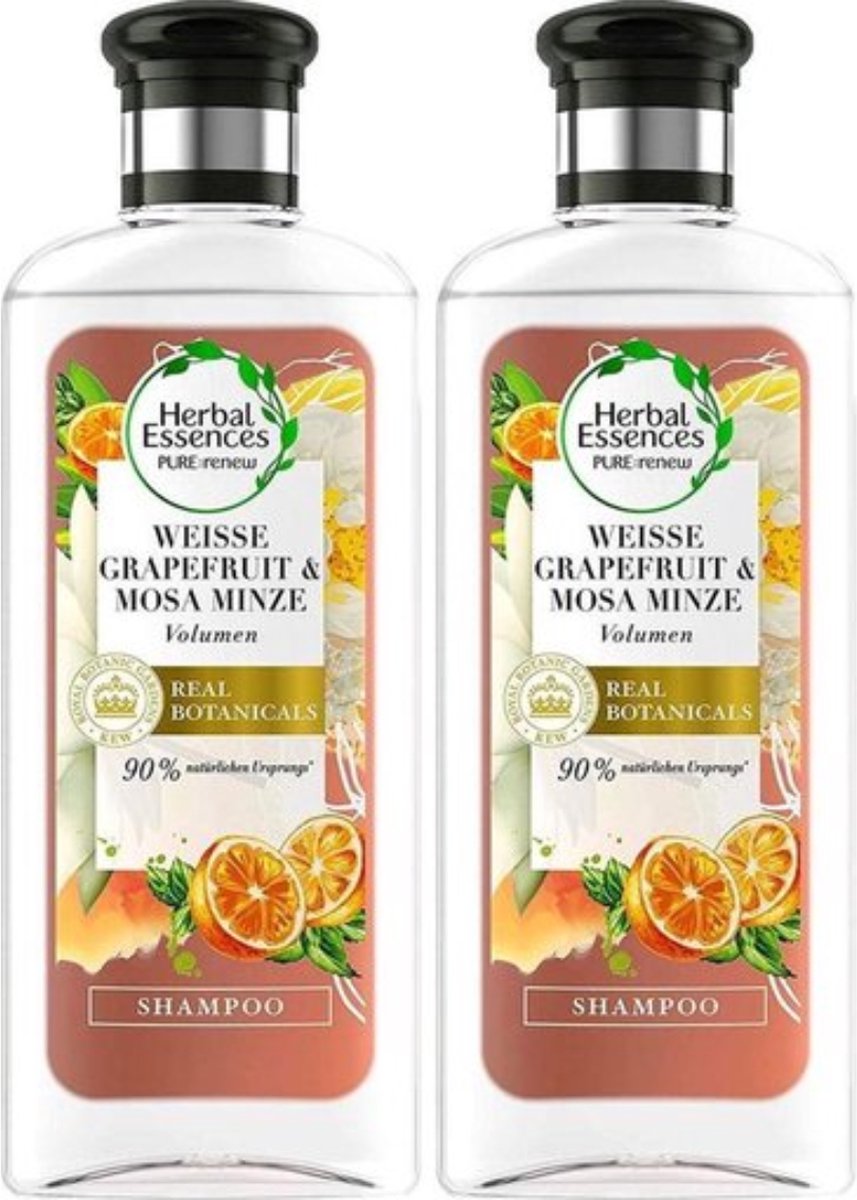 Herbal Essences Pure White Grapefruit & Mosa Mint Shampoo Voordeelbox - 2 x 250 ml