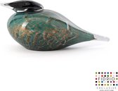 Design Beeld DUCK XXL - Fidrio Dark ocean - glas, mondgeblazen - diameter 30 cm