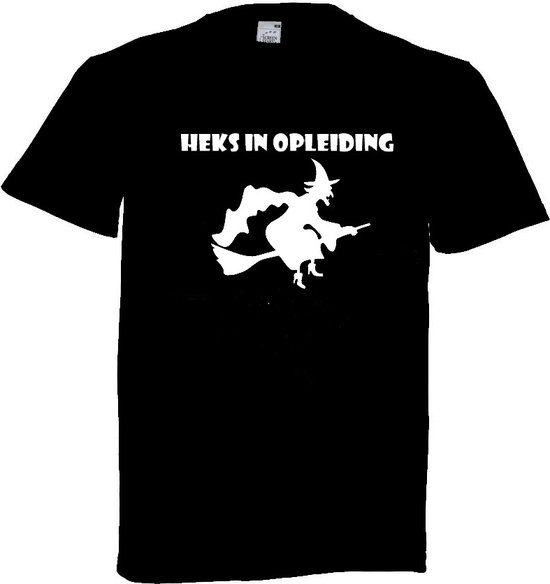Grappig T-shirt - heks in opleiding - maat 86/92