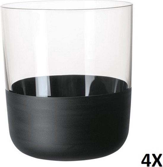 Villeroy & Boch Manufacture Rock Whisky Cup Set 4 pièces 250 ml