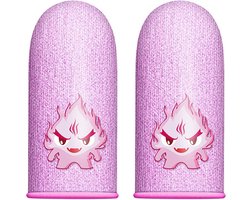 Lot de 2 protège-doigts pour le Jeux - Couvre-doigts respirants Gaming - Rose