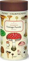 Cavallini & Co vintage puzzel - Mushrooms - Legpuzzel 1000 stukjes Paddenstoelen