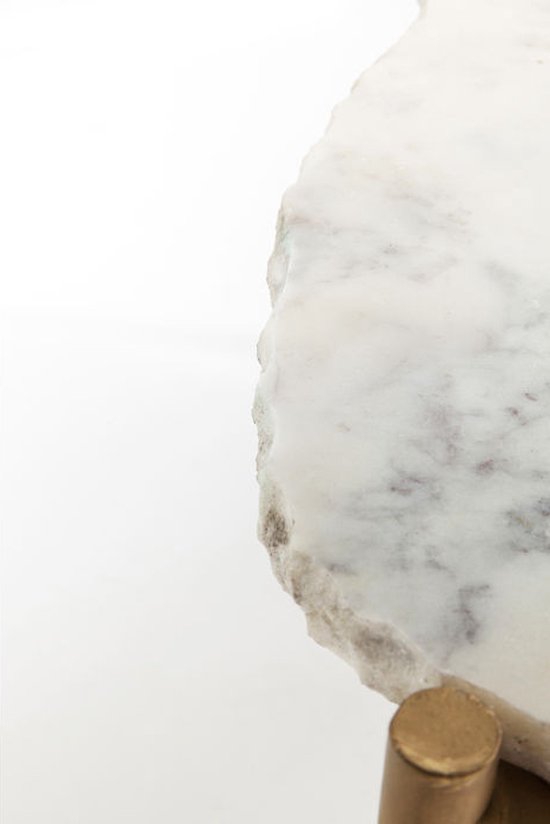 Table basse Piedra Marbre blanc 76 x 72 cm