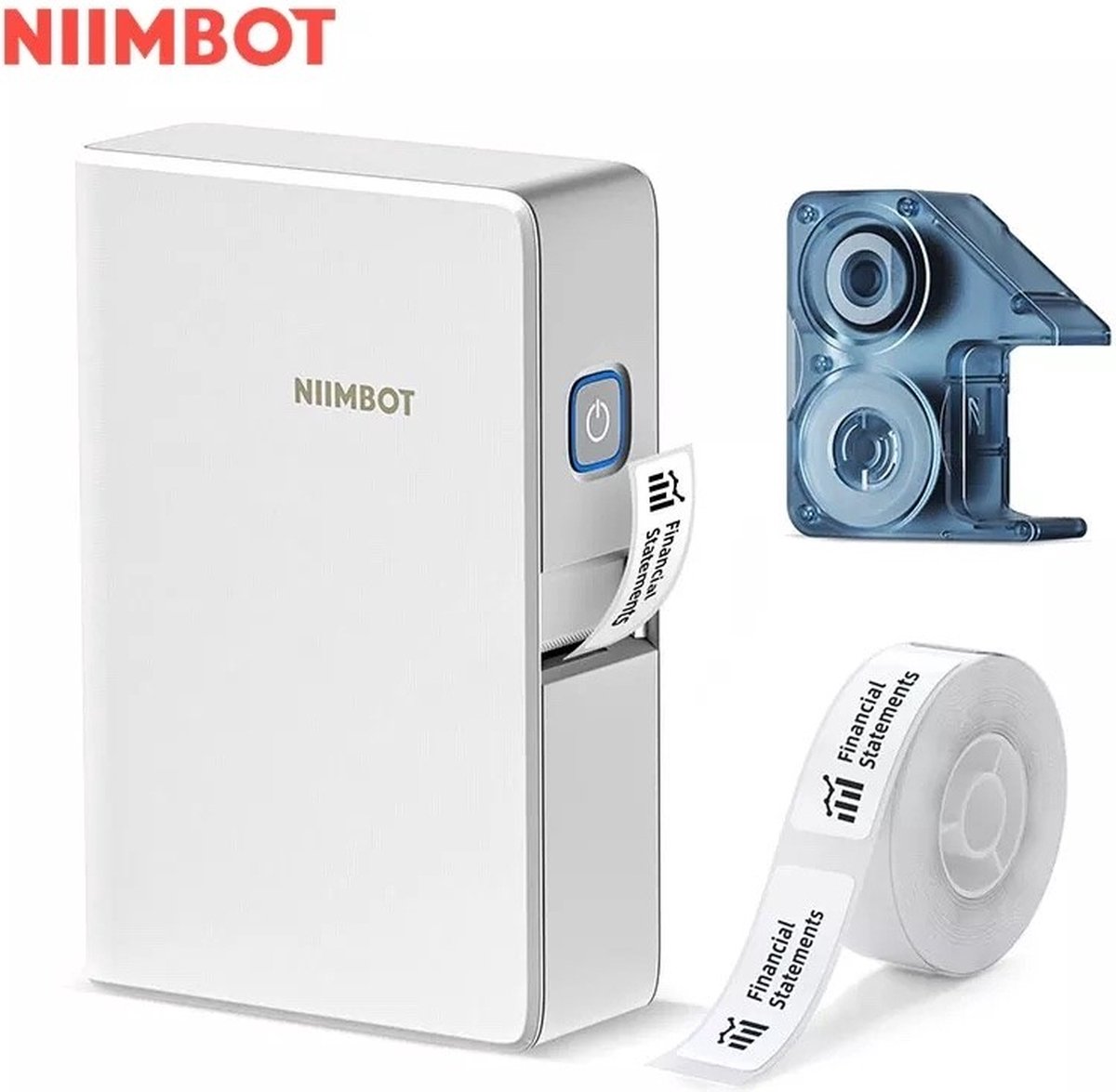 Niimbot - B18 - Labelprinter - Labelmaker - Smart - Bluetooth - Stickers gaan tot 10 jaar mee en zijn bestendig tegen elementen - Print Breedte 15mm - Thermal Transfer - 203dpi - 1200mAh