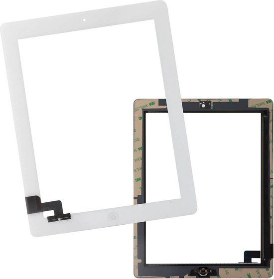 iPad 2 scherm digitizer touchscreen Wit voor reparatie