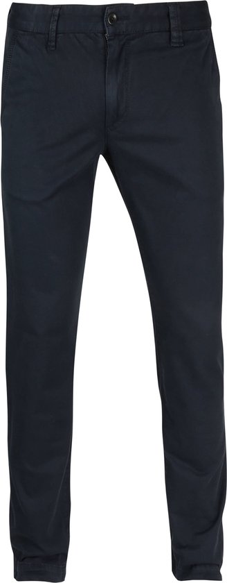 Alberto - Lou Chino Navy - Heren - Maat W 36 - L 32 - Slim-fit