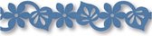 Felt ribbons Blossoms - 11415/103 - blauw