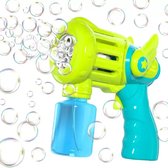 Pistolet à Bulle soufflante - Souffleur à bulles avec liquide - Bubble gun - Machine à souffler les bulles pour enfants - Jouets - vert - bleu
