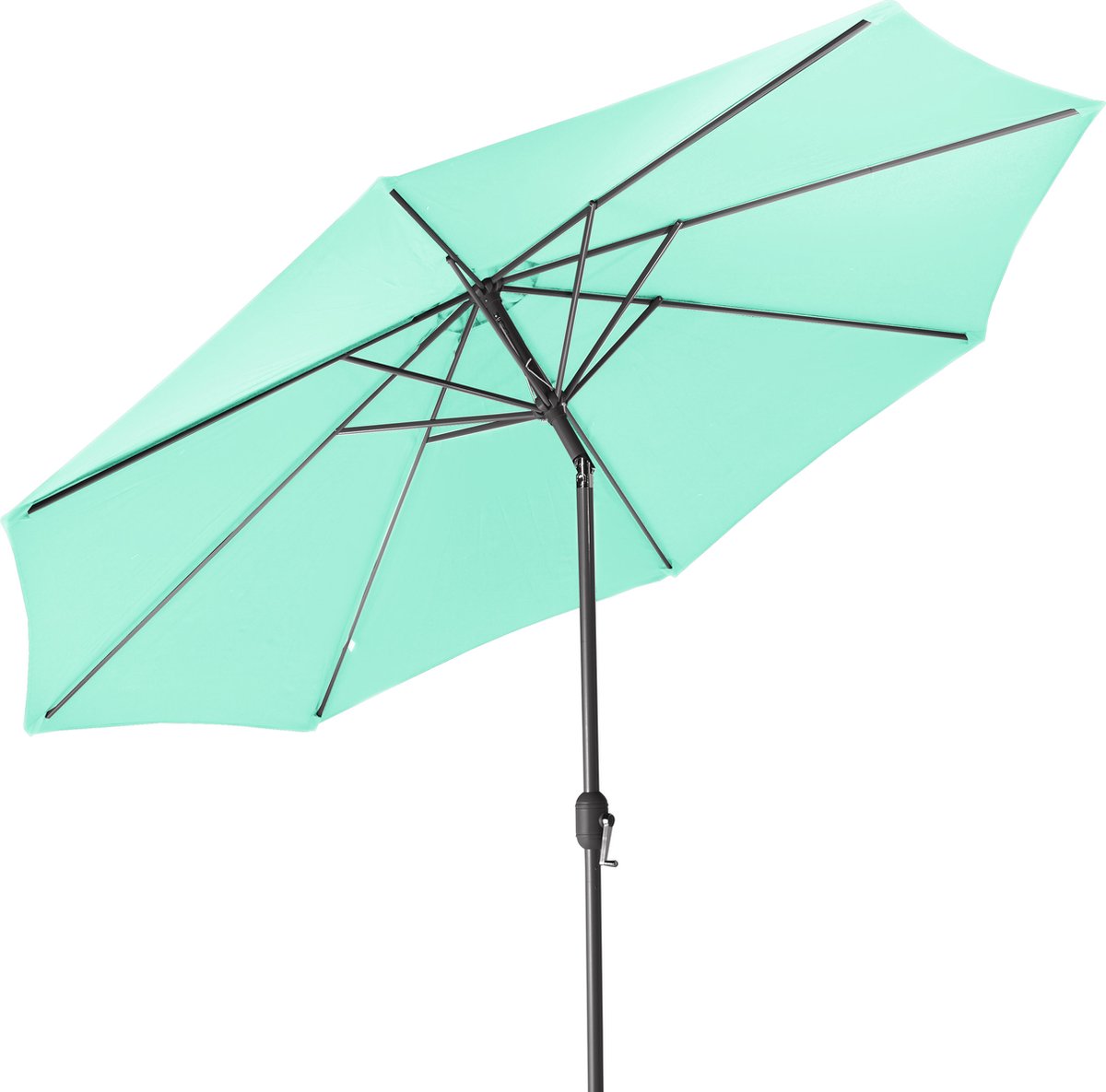 Patio Umbrella - UV-bescherming - Weerbestendig - Aluminium Frame - Waterafstotend - 180g/m2 - Groen - Polyester - 300 cm