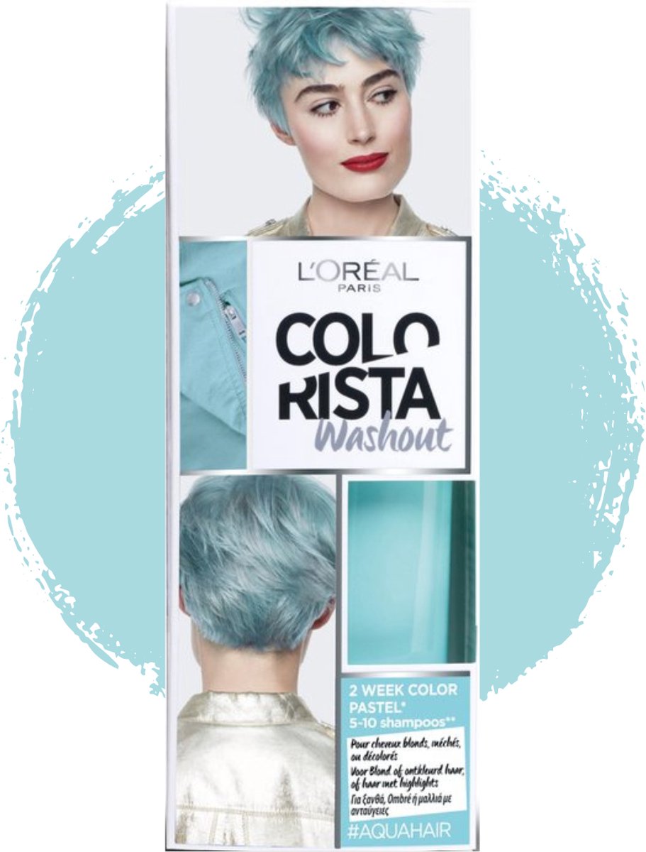 L'Oréal Paris Colorista Washout Aquahair Pastel Color 1-2 semaines  Coloration des... | bol