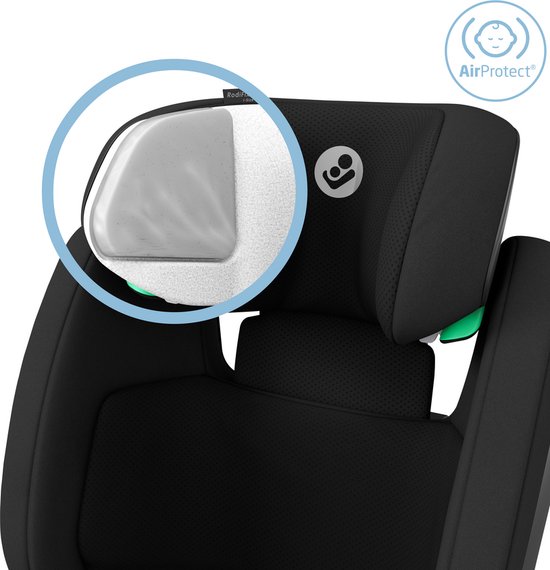 Maxi-Cosi RodiFix S i-Size Autostoeltje - Basic Black - Vanaf ca. 3,5 jaar tot 12 jaar