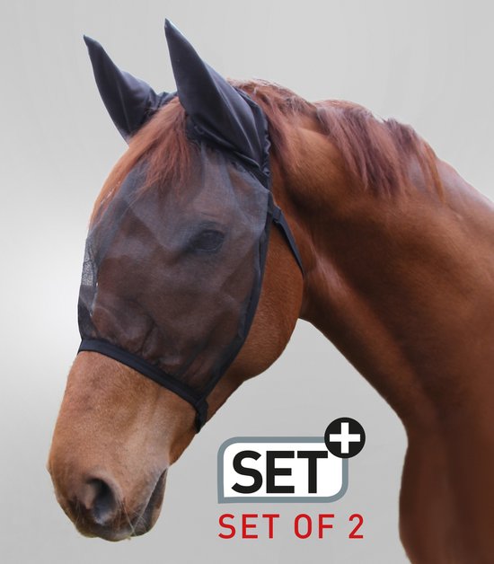 Basic Fly Mask Set Of 2 Basic Fly Masks, With Ear Protection | bol