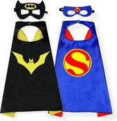 Batman & Superman Cape + Masker - Superhelden - Batman kostuum kinderen