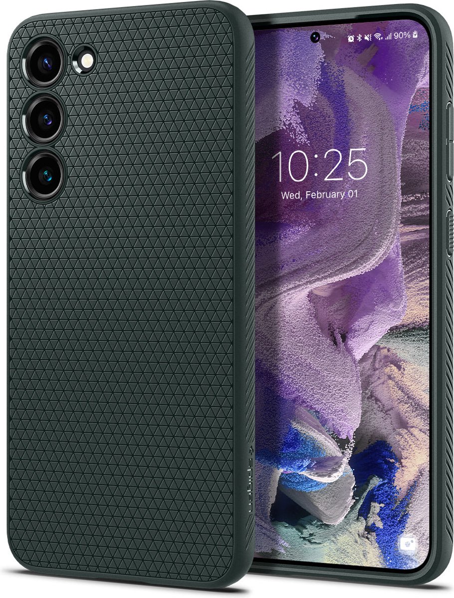 Spigen Liquid Air Hoesje Geschikt voor Samsung Galaxy S23 Back Cover Groen