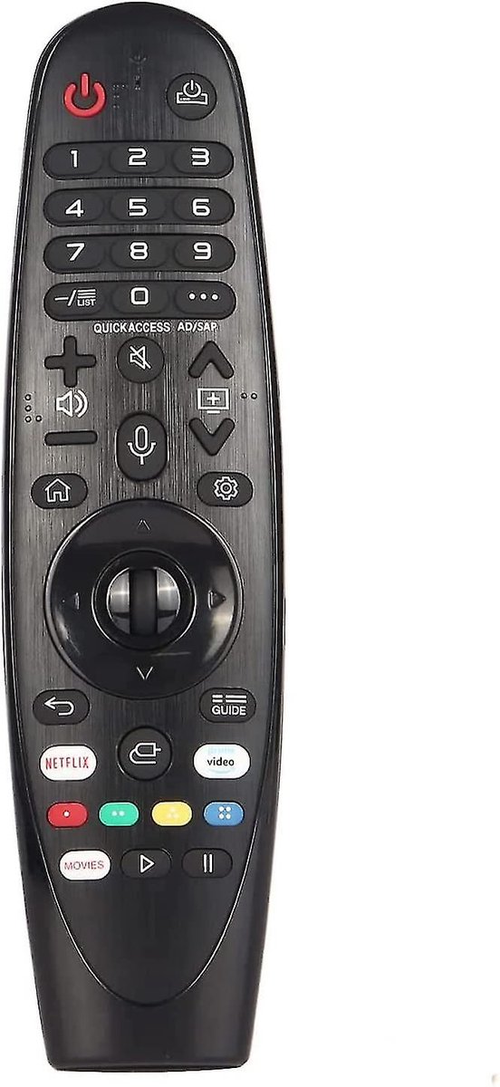 Afstandsbediening geschikt voor Lg-modellen, met Sneltoetsen - zwart