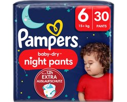 Pampers - Baby Dry Night Pants - Maat 6 - Small Pack - 30 stuks - 15+ KG
