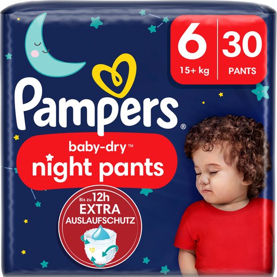Pampers - Baby Dry Night Pants - Maat 6 - Small Pack - 30 stuks - 15+ KG