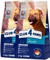 Club 4 Paws lam en rijst 2 x 2 kg adult dogs all breeds