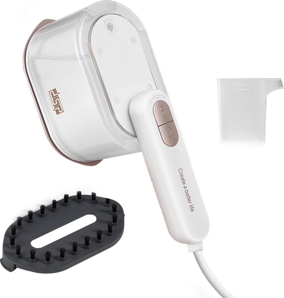 Dsp Handstomer Kleding – 1400w Draagbare & Opvouwbare Stoomreiniger Met Keramische Plaat – 160ml Waterreservoir – Snel & Krachtig