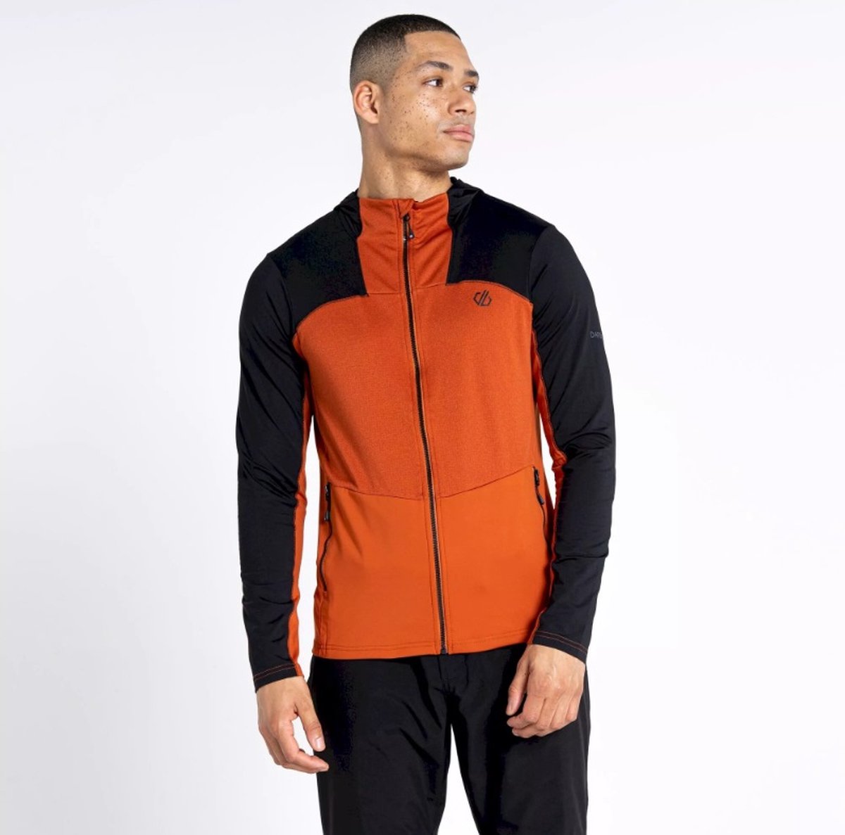 Dare2B Heren Revive II Core Stretch Hoodie BrntBrck Burnt Brick