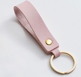 Porte-clés de Luxe - Cuir rose - Pendentif en or - Pendentif clé pour femme et homme - Pendentif de sac - Porte-clés cadeau de Mode - Simili cuir - Porte-clés de voiture de Fashion