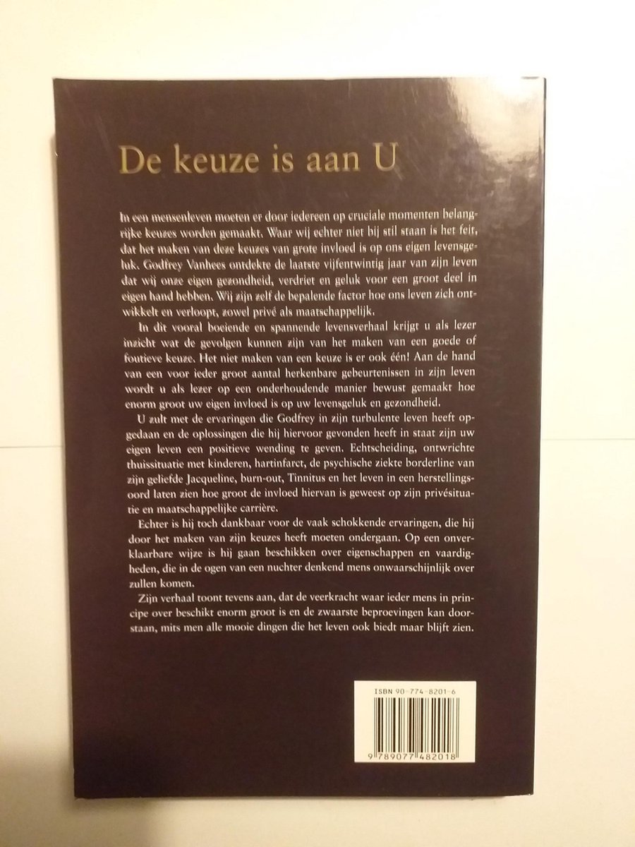 Keuze Is Aan U - back cover