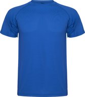 Kobalt Blauw kinder unisex sportshirt korte mouwen MonteCarlo merk Roly 8 jaar 122-128