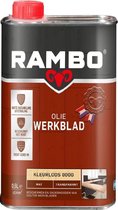 Rambo Werkblad Olie Transparant Mat - Beschermt het Hout - Hoge kwaliteit - Kleurloos - 0.5L