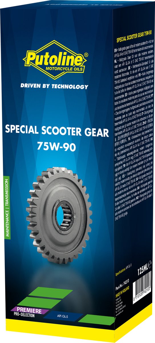 Putoline Scooter Gear 75W-90 125ML Pouch
