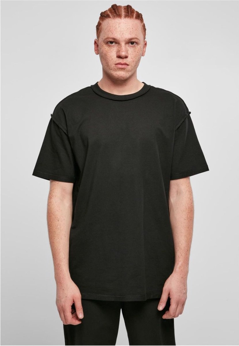 Urban Classics Oversized Inside Out Heren T-shirt S Zwart