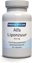 Nova Vitae - Alfa Liponzuur - 600 mg - 60 capsules