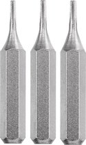 KWB schroefbit Pentalobe TS1,TS4 en TS6 - Lengte 28 mm - Micro schacht 4 mm - 128340 - 3 stuks
