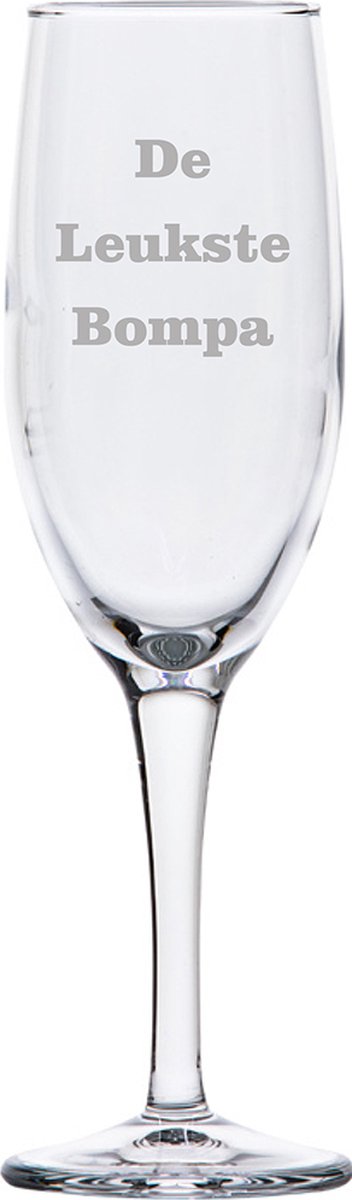 Champagneglas gegraveerd - 16,5cl - De Leukste Bompa