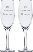 Champagneglas gegraveerd - 16,5cl - De Leukste Bomma-De Leukste Bompa