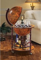 Globe Bar - Home bar - chariot bar - globe bar déco bar table globe - 56 x 56 x 98 cm 9,5 kg