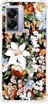 Case geschikt voor OPPO A77 5G | A57 5G Dark Flowers