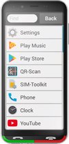 Emporia SUPEReasy 12,6 cm (4.95") Android 10.0 4G USB Type-C 3 Go 32 Go 2500 mAh Noir