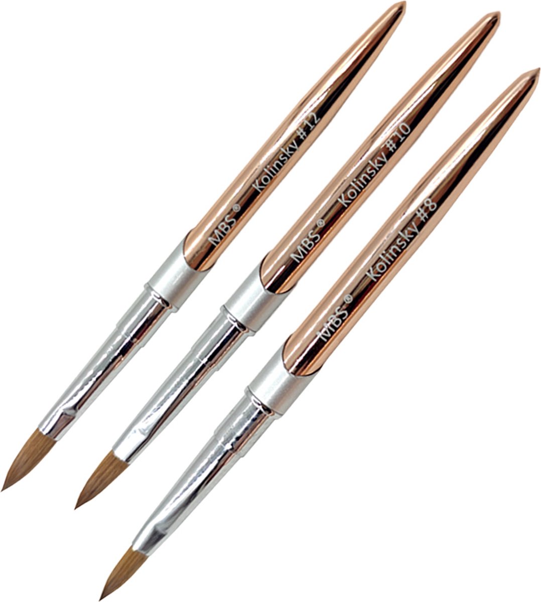 Goedkoopste KOLINSKY ACRYL PENSEEL 12 - kolinsky penseel - acryl penseel - acryl nagels - Gold