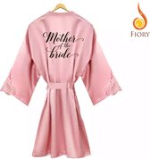 Fiory Kimono Mother of the Bride| Badjas Moeder Bruid| Kimono Mother Bride| Kimono Opdruk| Trouwen| Roze | L/XL