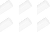 QUVIO Kapstok - Set van 6 - Kledinghangers - Wandkapstok - Wand haakje - Kapstokken - Ophanghaakjes - Muurhaakjes - Ophangsysteem - Wit - Diameter 3 cm
