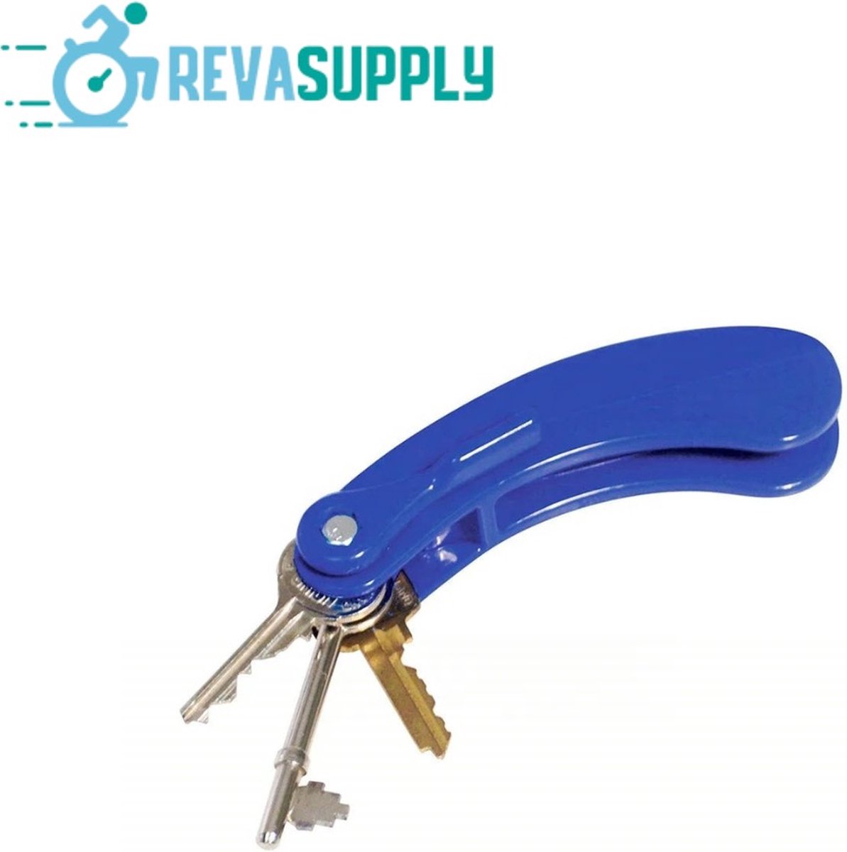 Revasupply™ - Sleuteldraaihulp - 3 Sleutels - Hulpmiddel - Bij beperkte handfunctie - Draaihulp - Reuma - Blauw