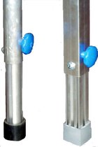 Bütec telescoop poten quadr. 60-100 cm 55/55mm, staploos hoogte verstelbaar - Accessoires