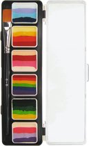 PXP Professional Colours Special FX 6 x 6 gram splitcake palet with a brush size 6 - B.
