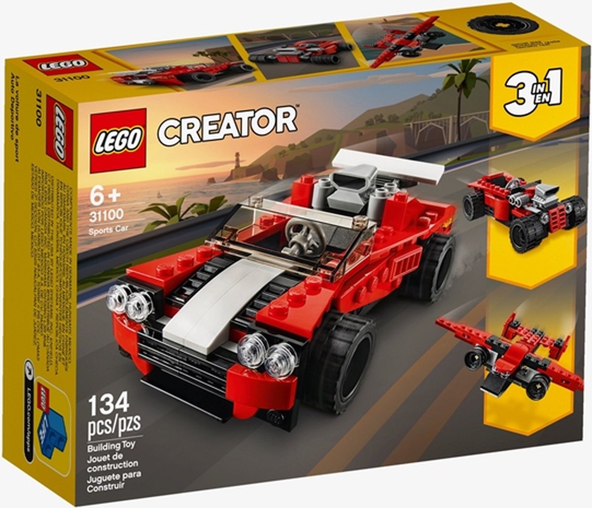 LEGO Creator 3-en-1 La voiture de course de rue 31127 Ensemble de