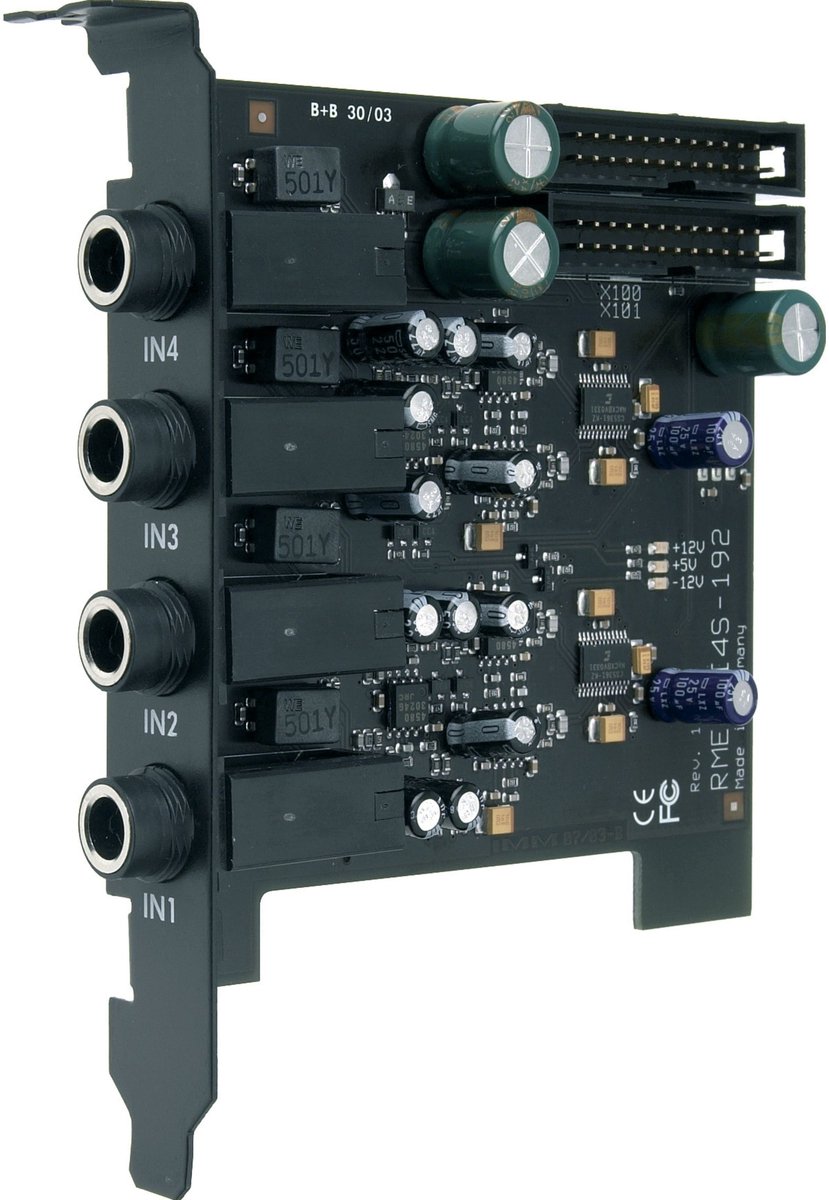 RME AI4S-192 AIO 4 ingangen voor HDSP 9632 - PCIe-Geluidskaart