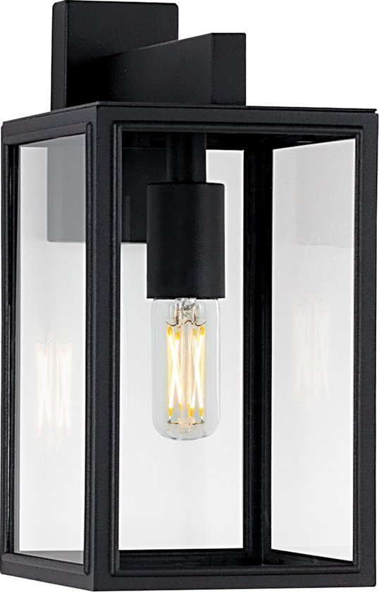 Buitenlamp Soho Zwart - hangend - Moderne buitenlamp - E27 - Weerbestendig - IP44 - 230V